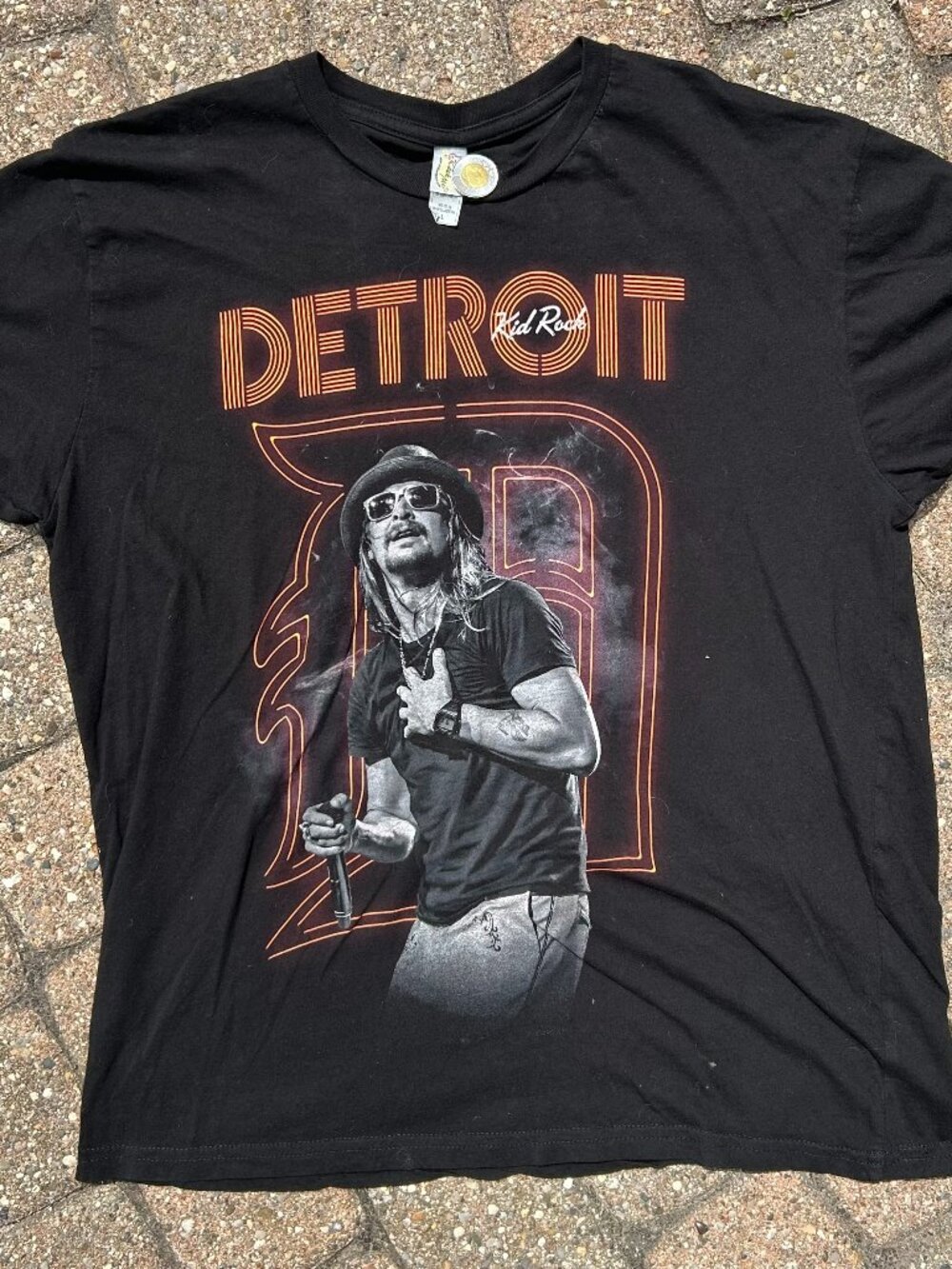 Kid Rock Detroit Inaugural Show Little Caesars Arena Detroit 2017 T-Shirt Sz L